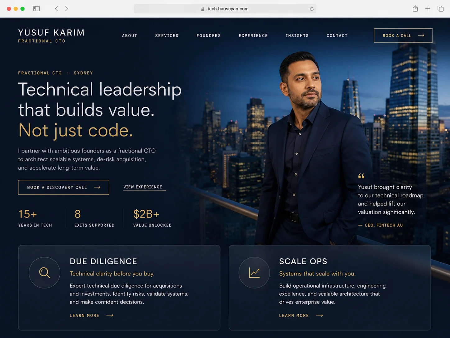 Barangaroo design, Tech Founders archetype