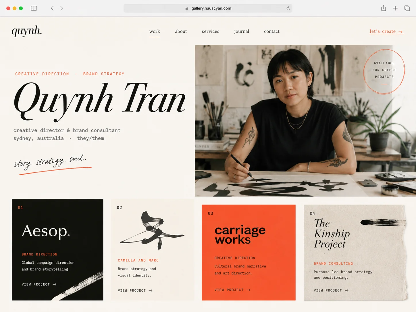 Redfern design, Creative and Artists archetype